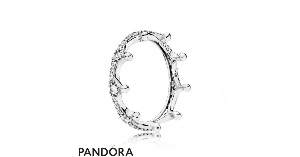 Women's Pandora Enchanted Crown Ring Jewelry-Pandora Charm