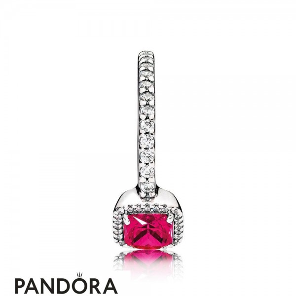 Pandora Rings Timeless Elegance Synthetic Ruby Jewelry-Pandora